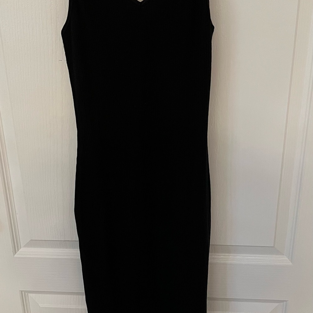 Topshop ribbed jersey bodycon midi dress. Size 4 - Picture 4 of 7